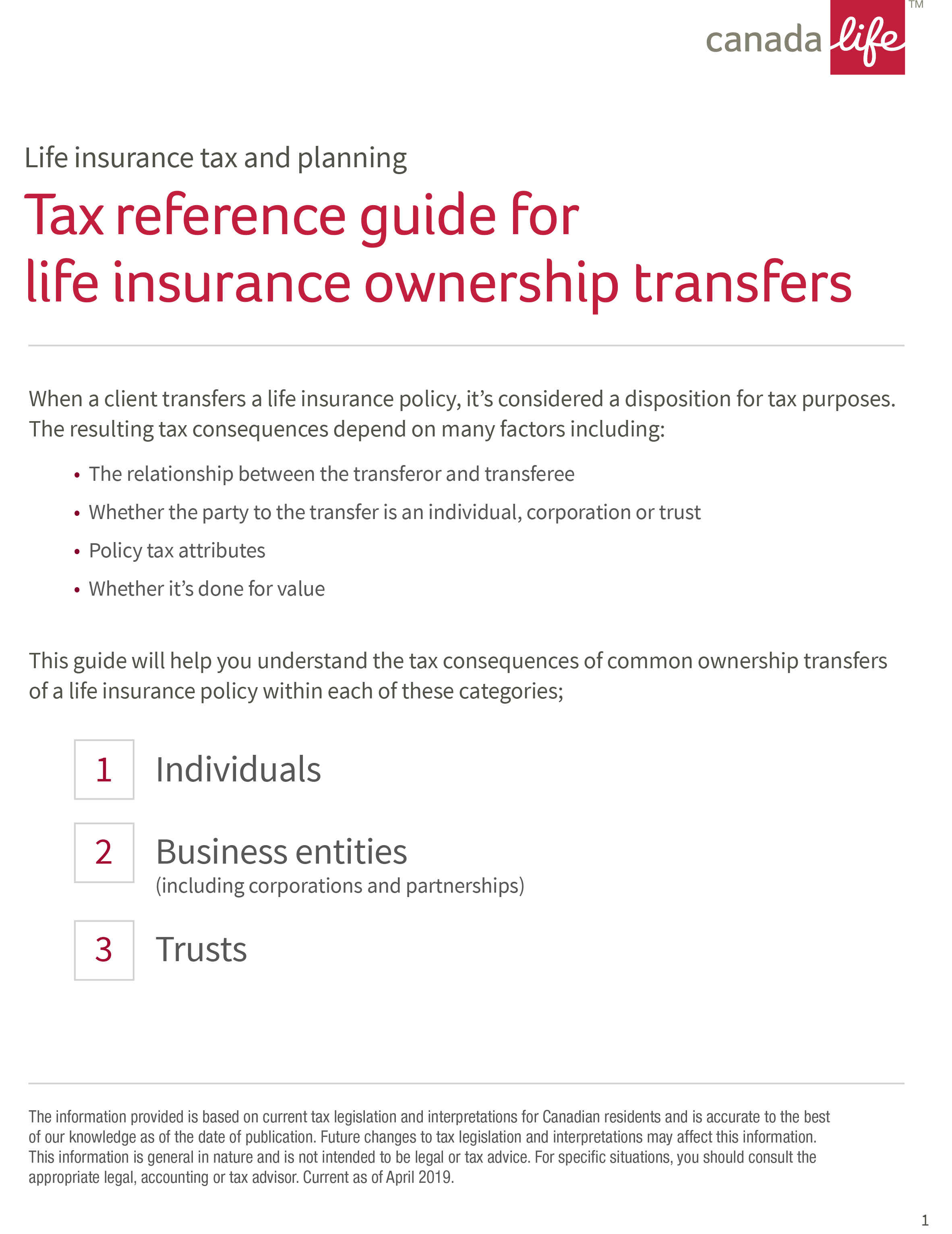 Tax guide for transferring a life insurance policy image